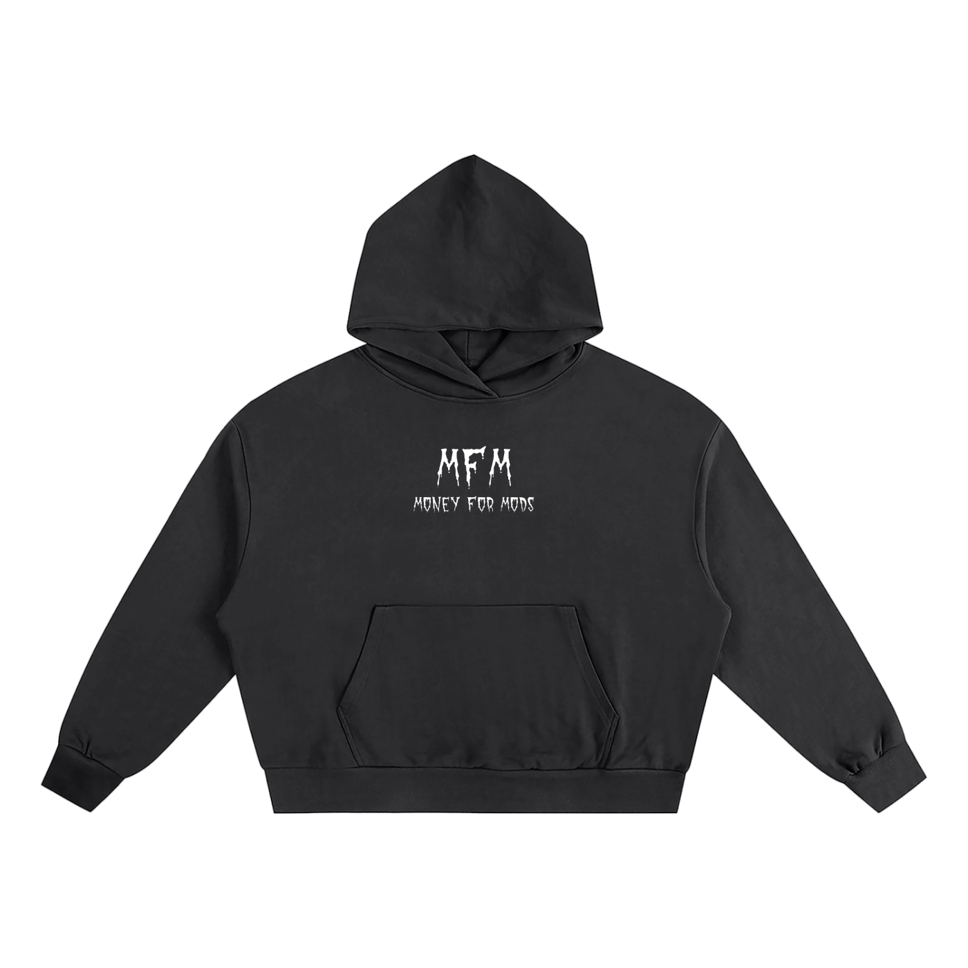 Spooky design heavyweight boxy oversized hoodie