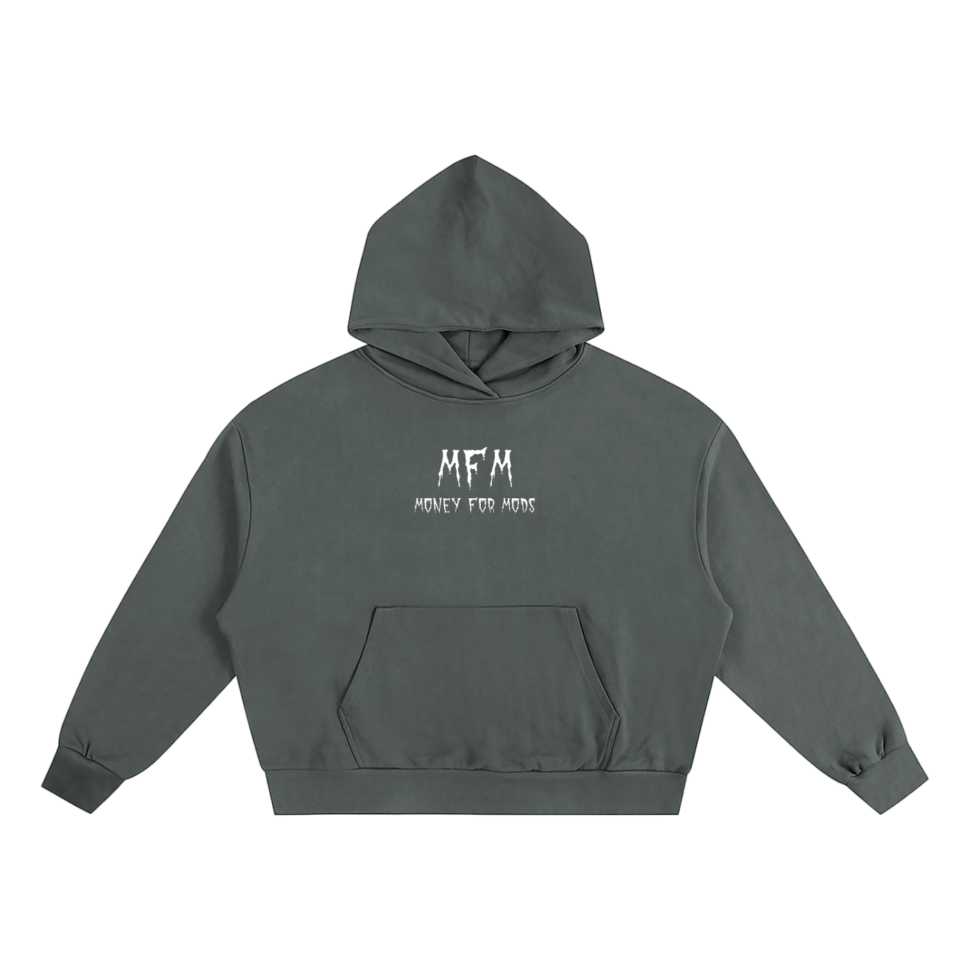 Spooky design heavyweight boxy oversized hoodie