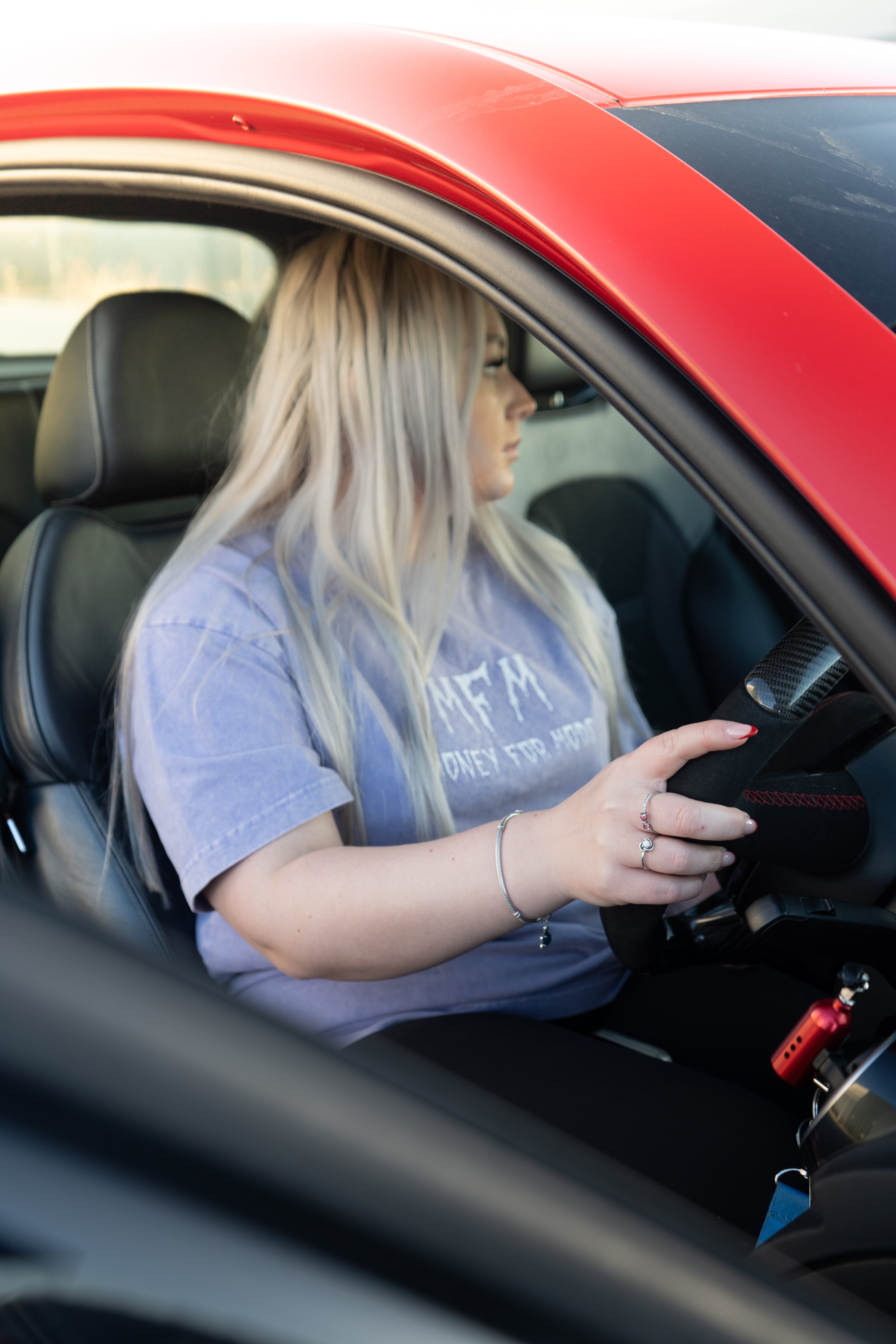 Spooky design snow washed oversized t-shirt