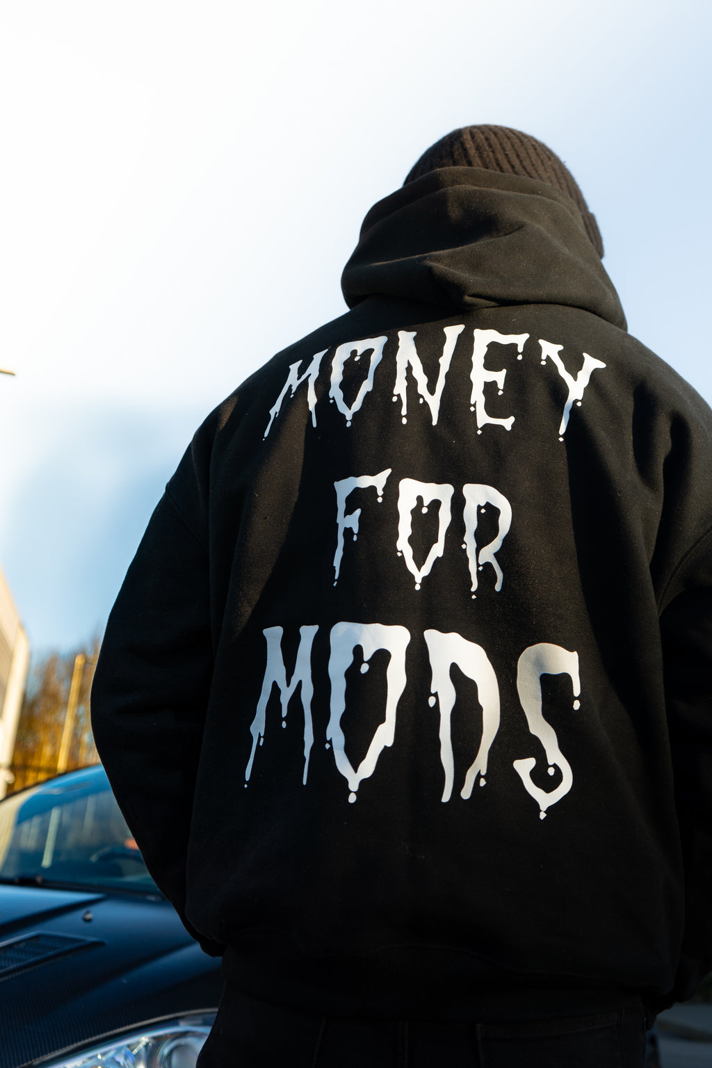 Spooky Design Oversized Fleeced Hoodie