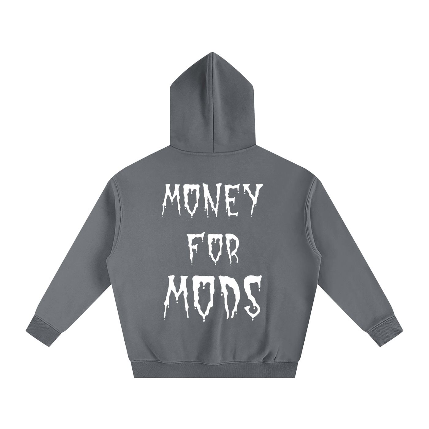 Spooky design oversized fleeced hoodie
