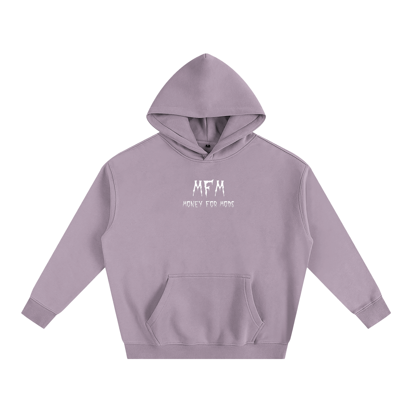 Spooky design oversized fleeced hoodie