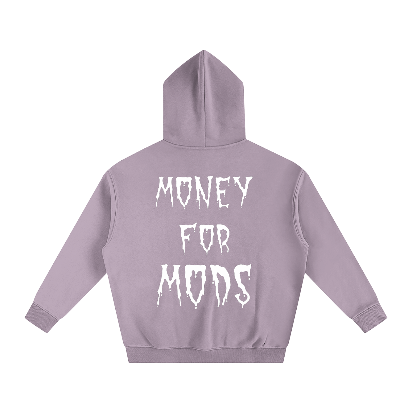 Spooky design oversized fleeced hoodie