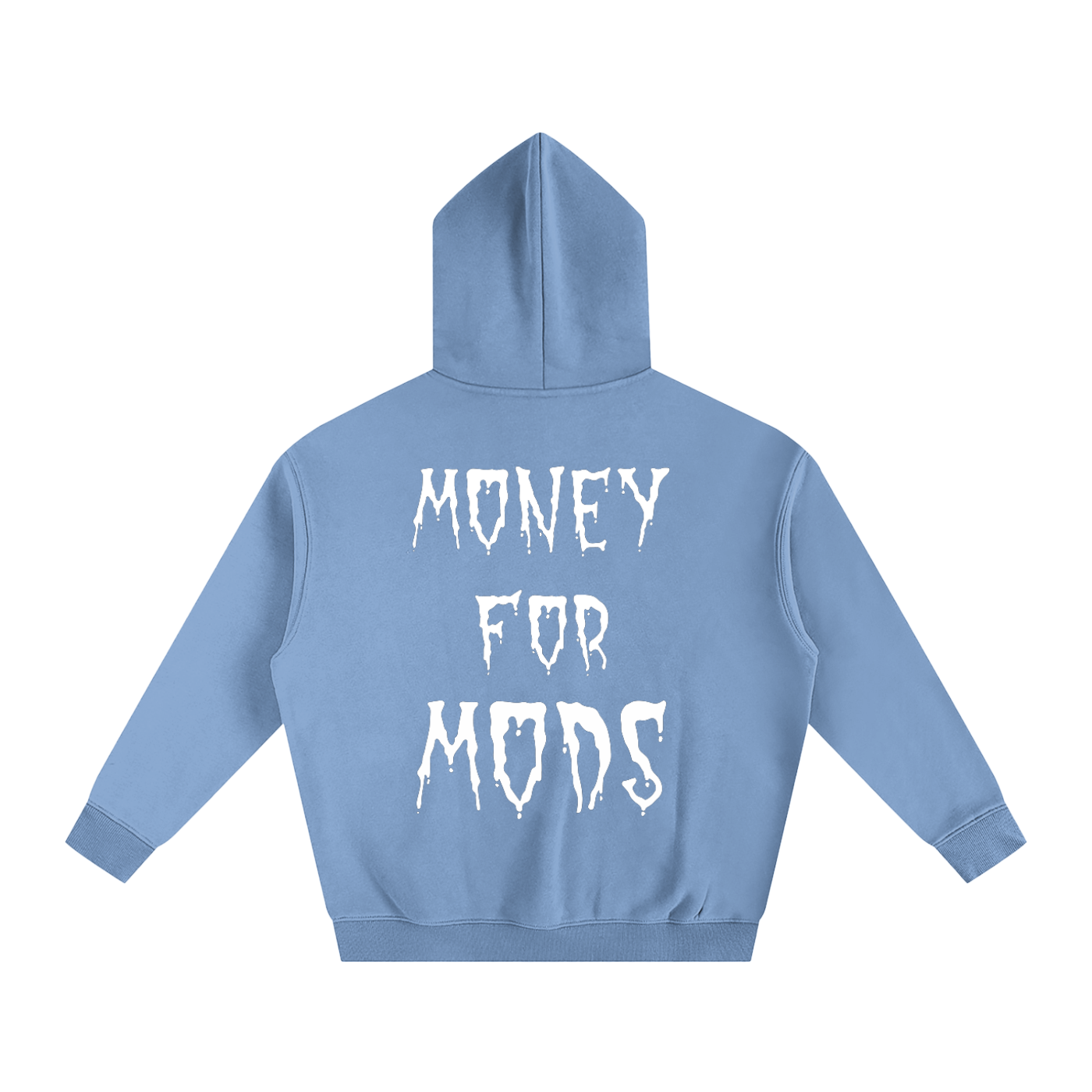 Spooky design oversized fleeced hoodie