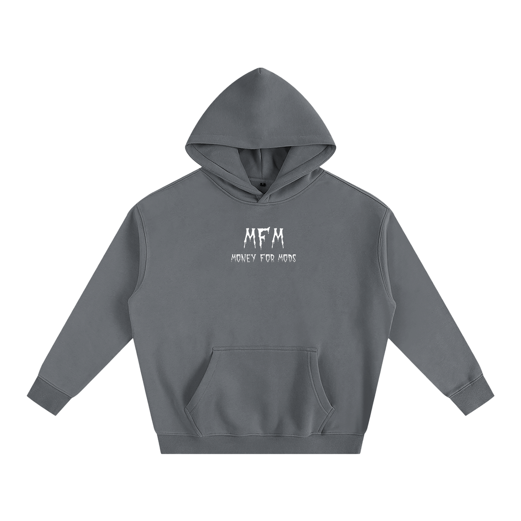 Spooky Design Oversized Fleeced Hoodie