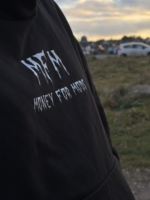 Spooky design heavyweight boxy oversized hoodie