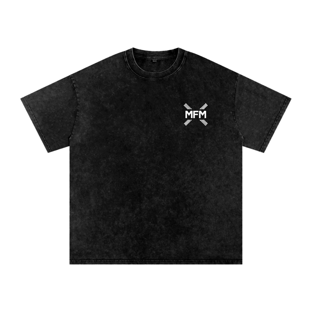 Clean Design Snow Washed Oversized T-Shirt