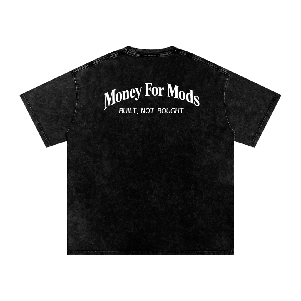 Clean Design Snow Washed Oversized T-Shirt