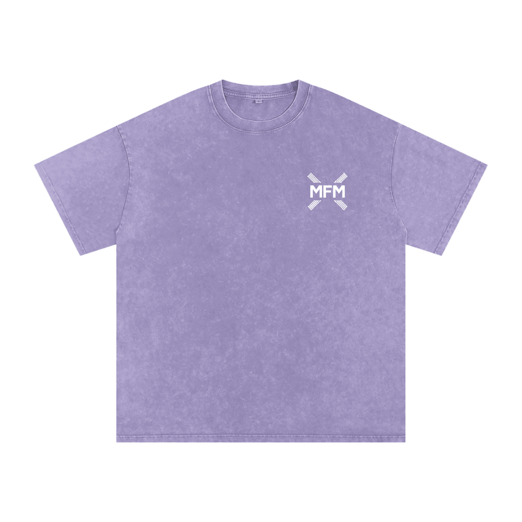 Clean Design Snow Washed Oversized T-Shirt