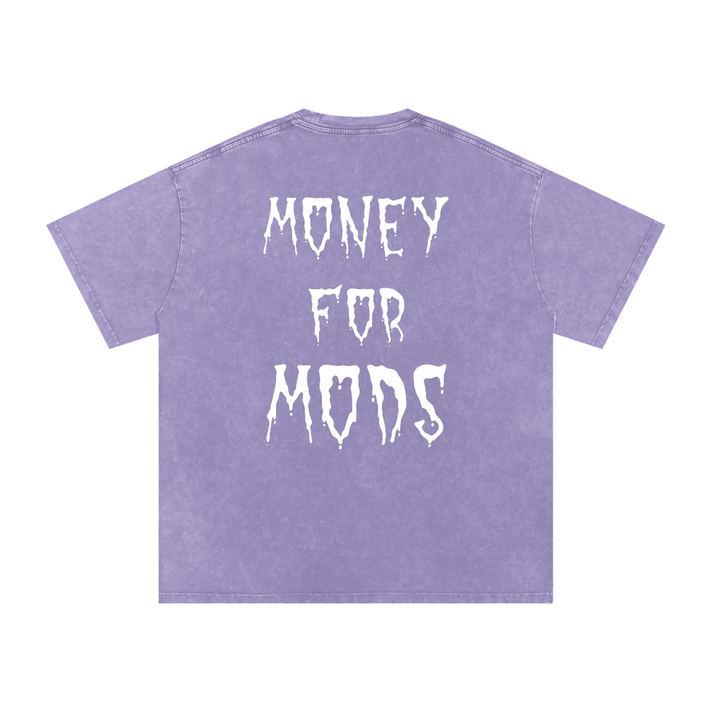 Spooky design snow washed oversized t-shirt