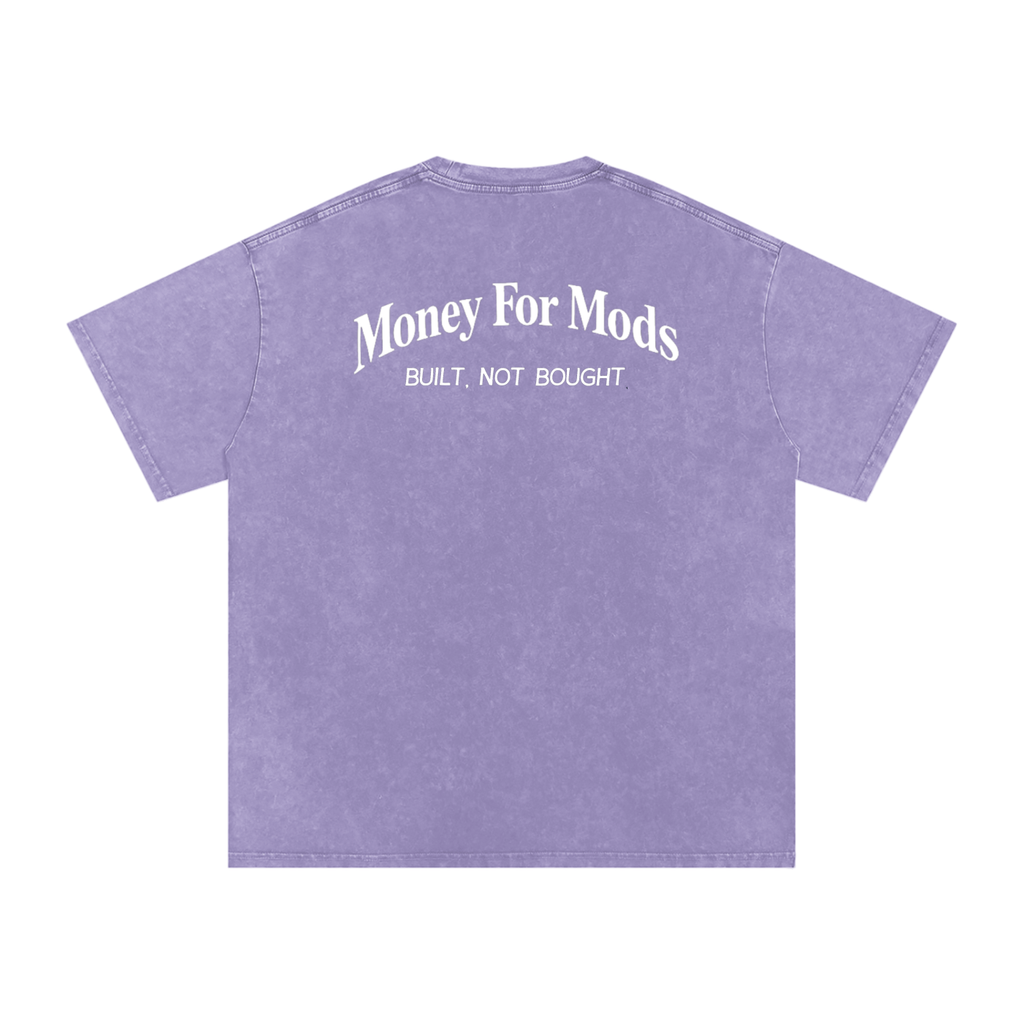 Clean Design Snow Washed Oversized T-Shirt