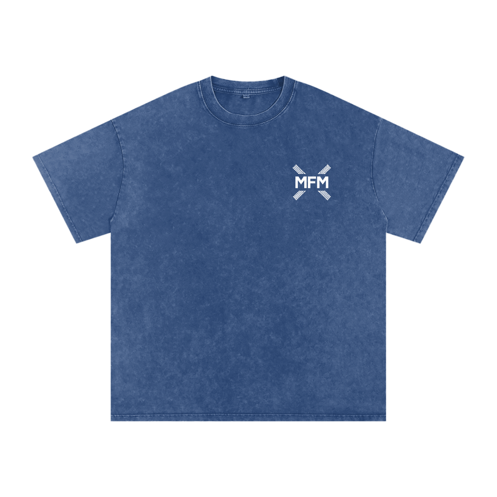 Clean Design Snow Washed Oversized T-Shirt