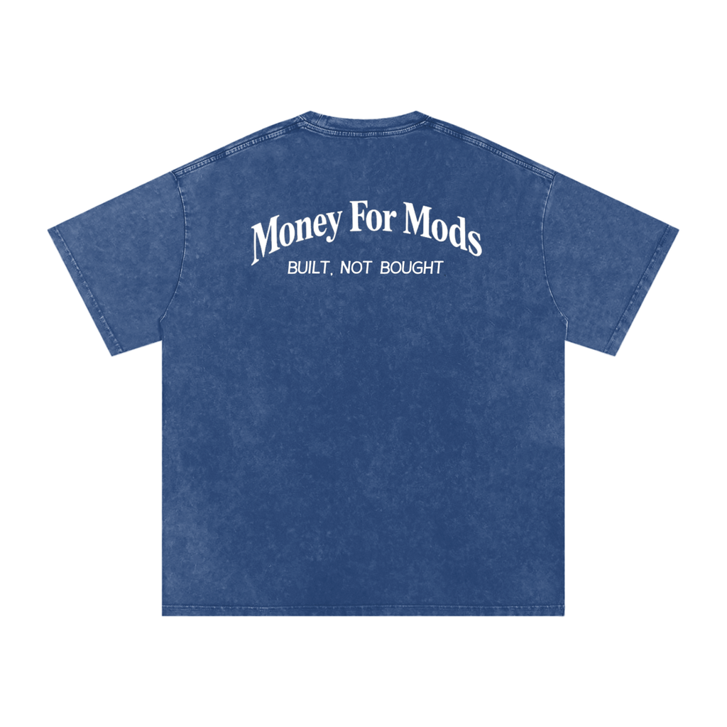 Clean Design Snow Washed Oversized T-Shirt